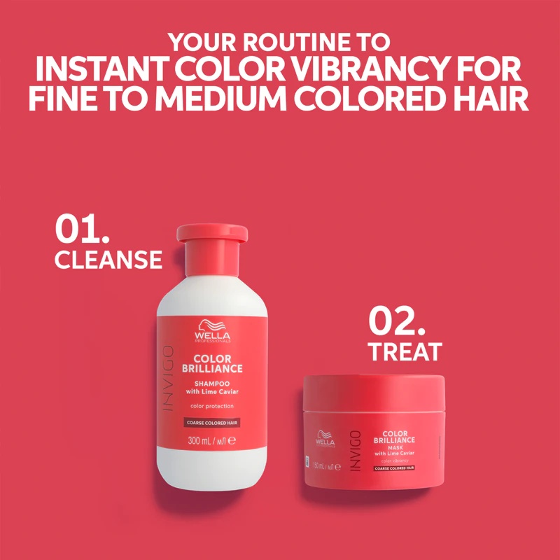 „Wella Professionals Invigo Color Brilliance“ spalvą apsaugantis šampūnas normaliems ir storiems plaukams