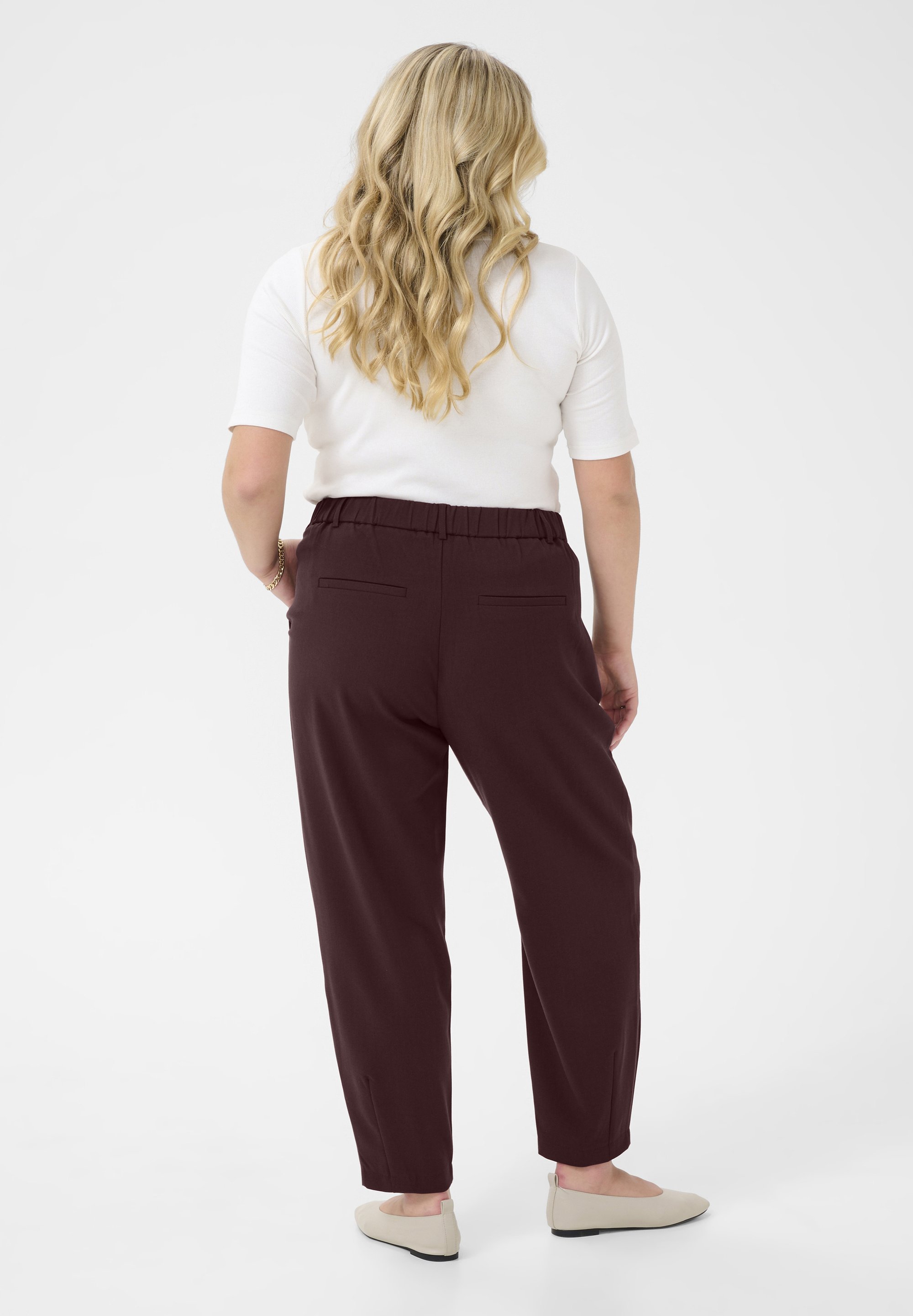 Pantaloni Kaffe Curve - fudge