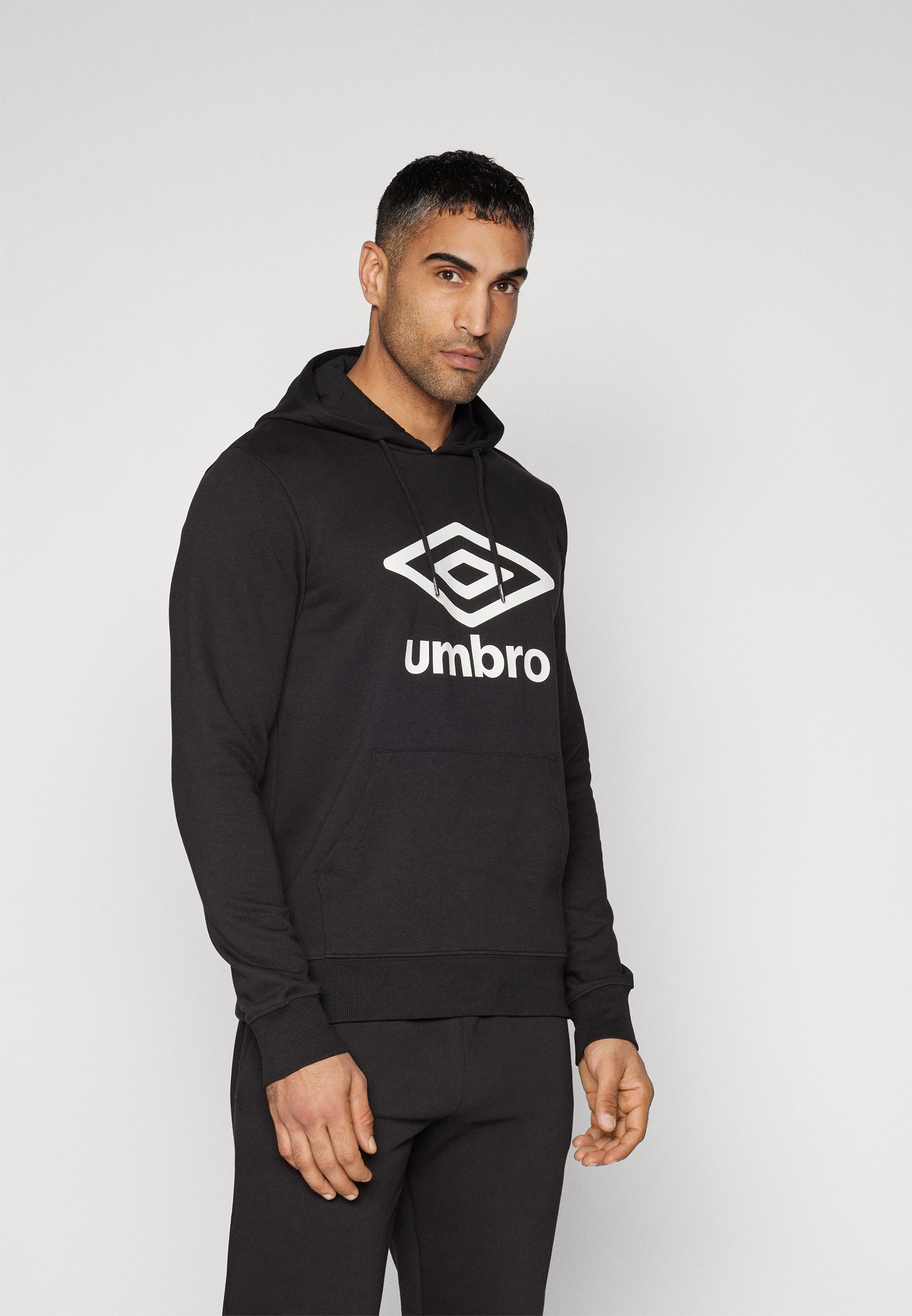 Umbro TEAM HOODIE - Hoodie - zwart/wit