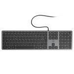 Slim wired keyboard with metal finish - MOBILITY LAB - Space Grey - AZERTY