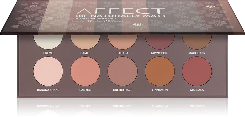 Paleta očných tieňov Affect Naturally Matt