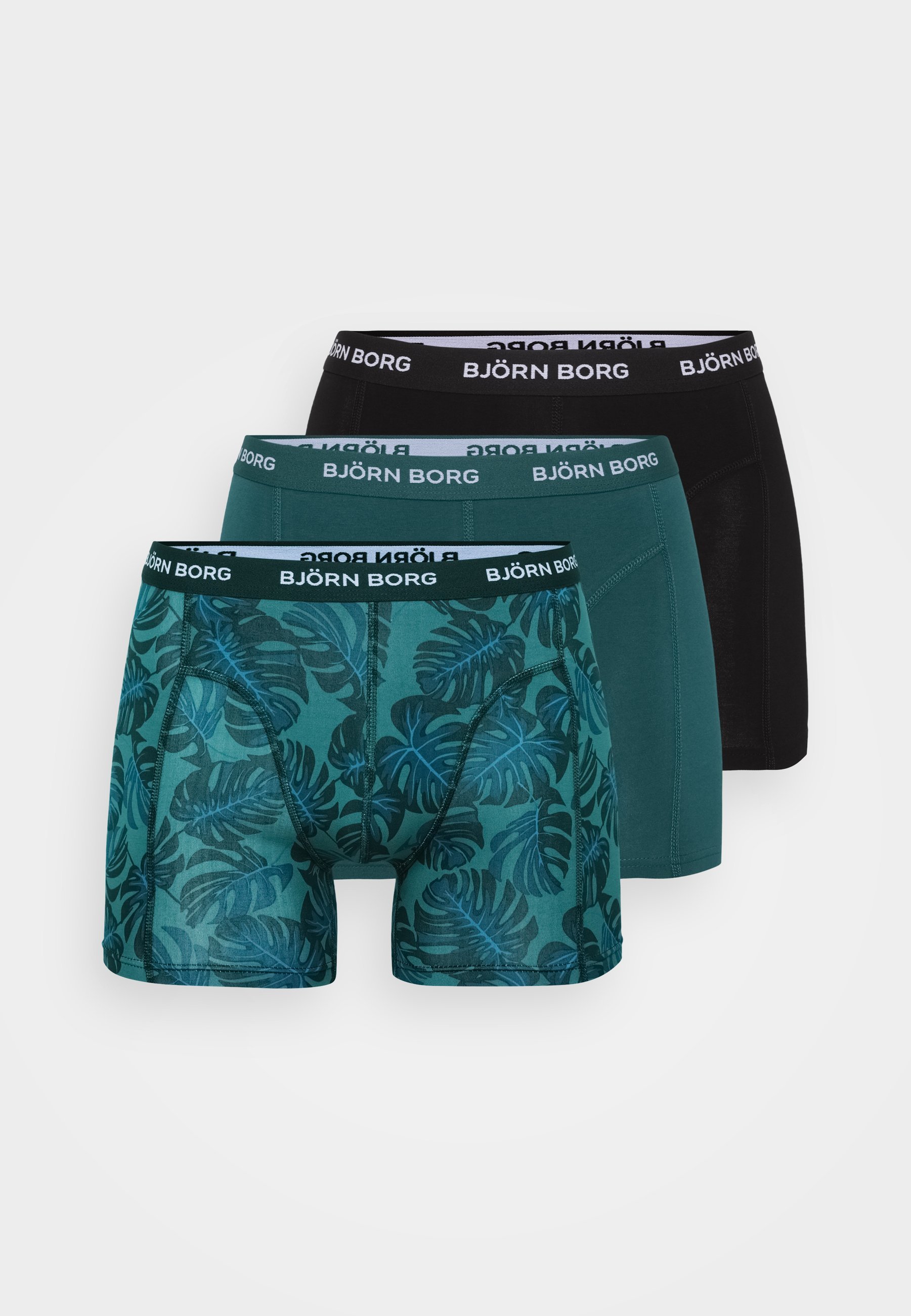 Lot de 3 shorts Björn Borg - noir/vert