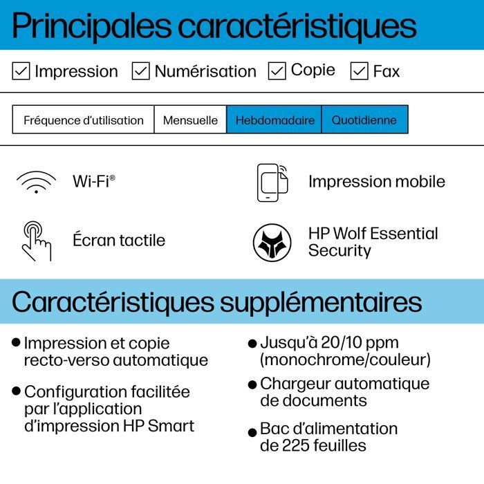 HP OfficeJet Pro 8124e All-in-One Farbtintenstrahldrucker mit 3 Monaten Instant Ink inklusive HP+