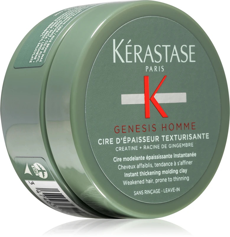 Kérastase Genesis Homme Cire D'Épaisseur Texturisante modeliuojanti formavimo pasta silpniems ir slenkantiems plaukams