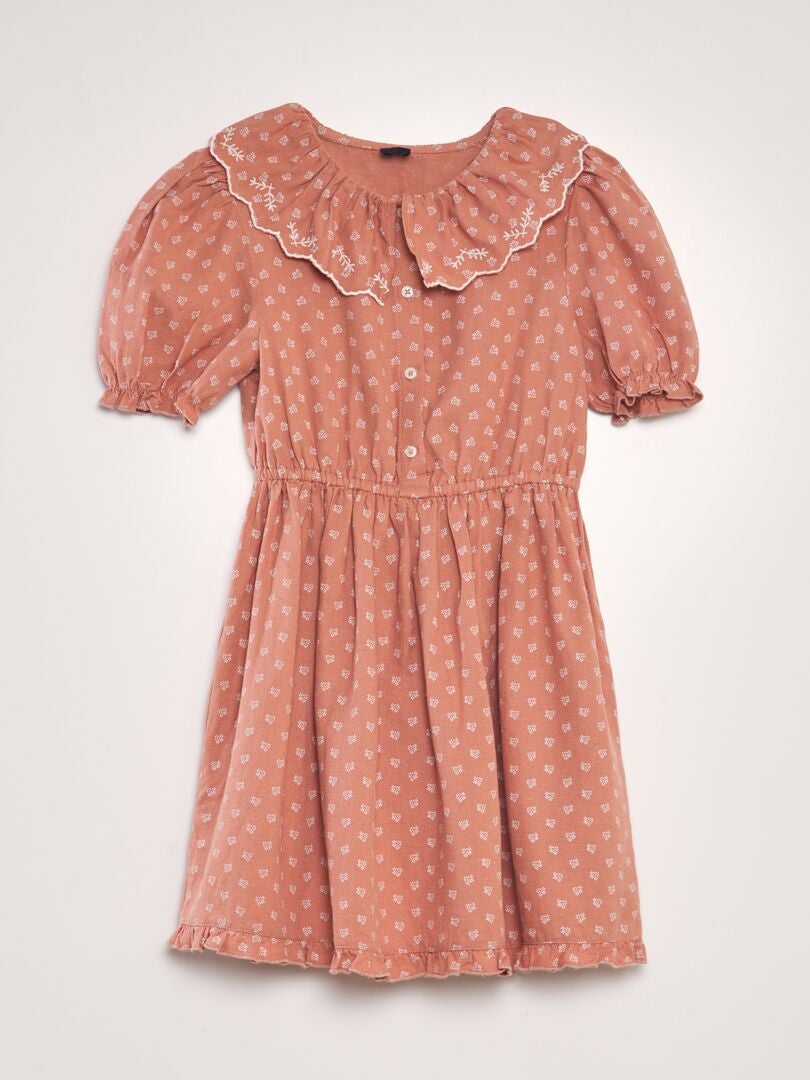 Vintage linnen jurk - ROZE