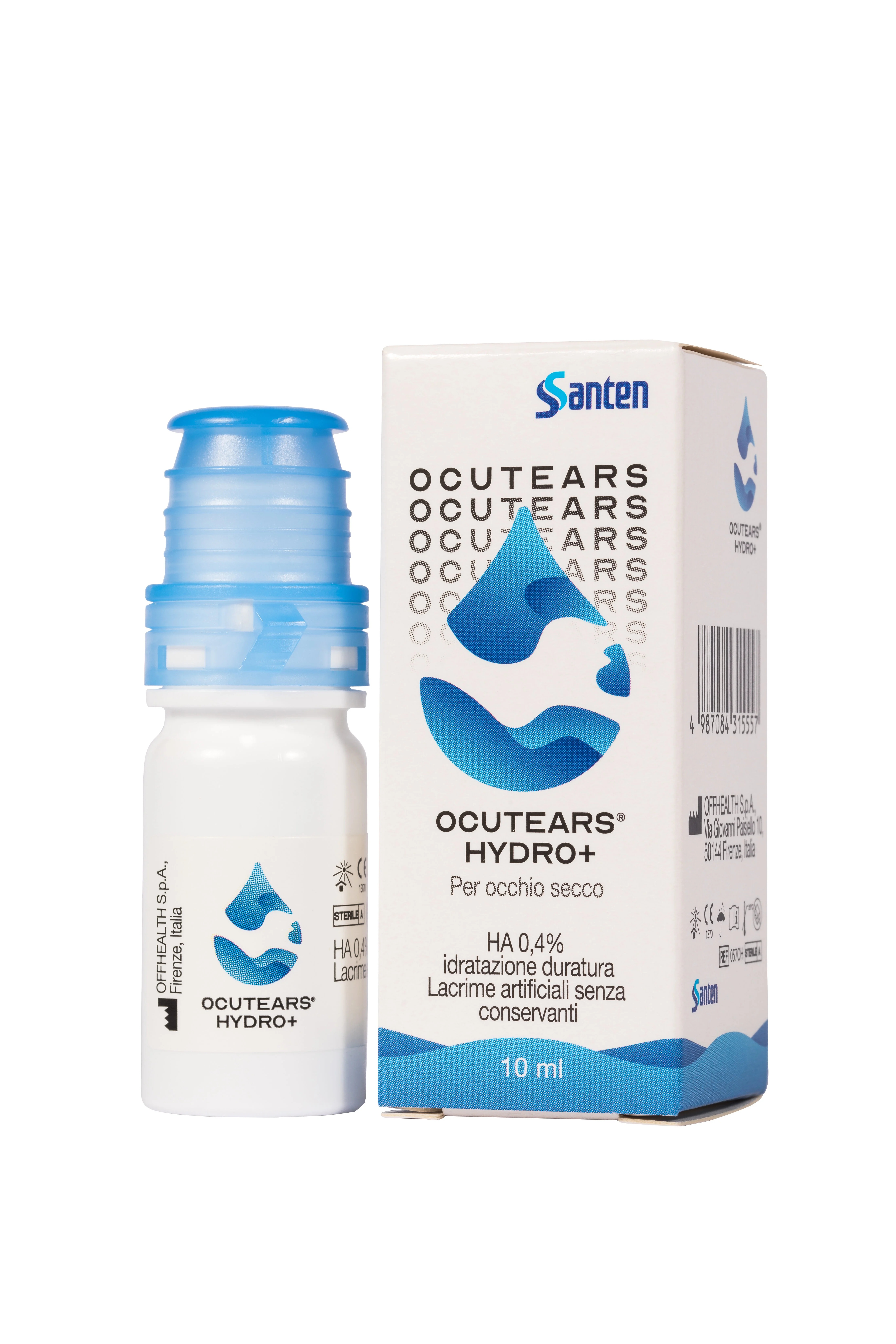 OCUTEARS Ocutears Hydro+ 0,4% Pfmd 10ml para olhos secos