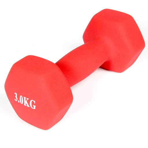  Neopreen gecoate dumbbells (set van 2) 3 kg Gladiatorfit