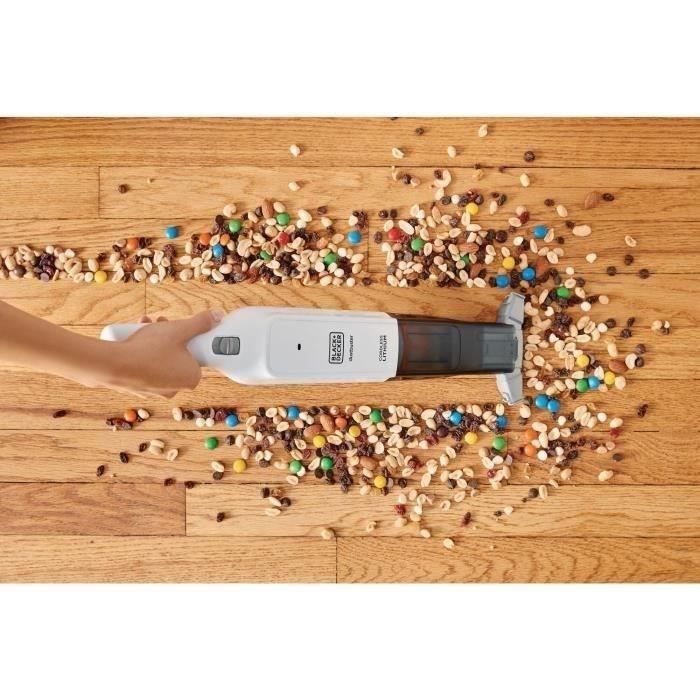 BLACK & DECKER - - Aspirateur à main - 12V - Dustbuster Pélican - blanc perle - HLVC315J11QW
