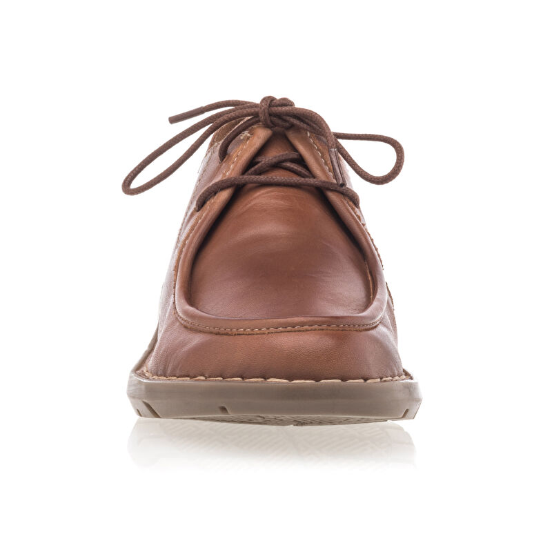 Brązowe buty sznurowane damskie / buty typu derby
