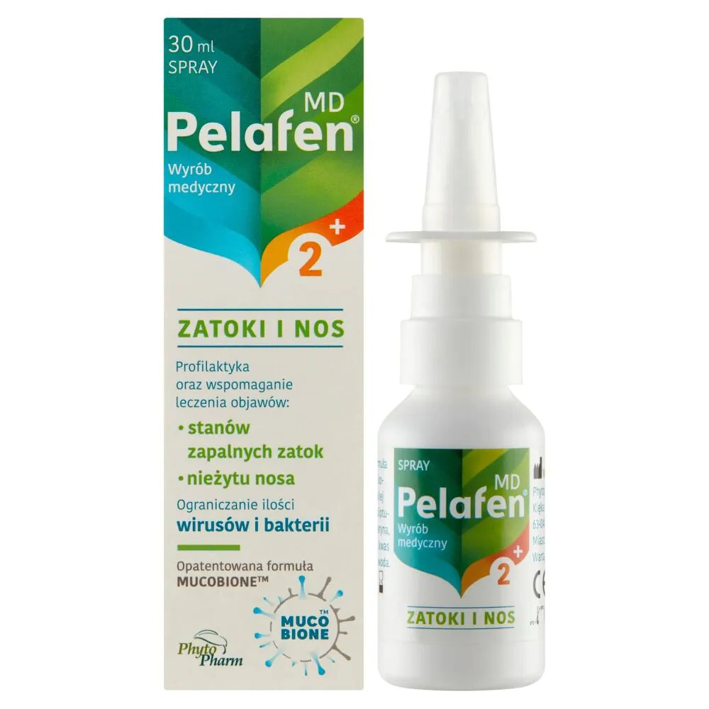 Pelafen MD Zatoki i Nos, Spray do nosa dla dzieci powyżej 2. roku życia i dorosłych