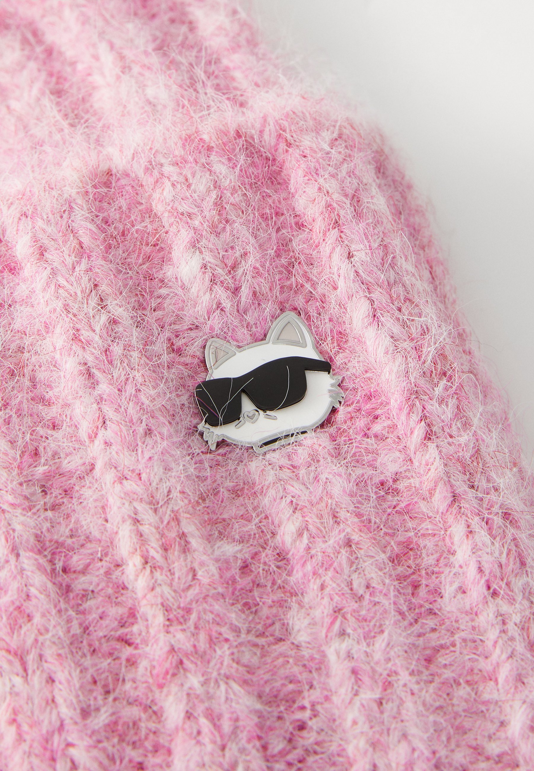 KARL LAGERFELD IKON CHOUP PIN BEANIE - Muts - cyclamen
