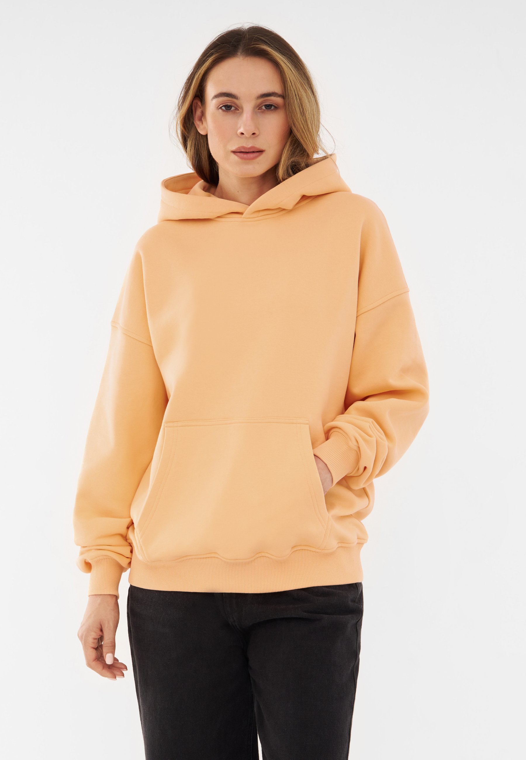 Johnny Urban CODY OVERSIZED - Majica s kapuljačom - breskva