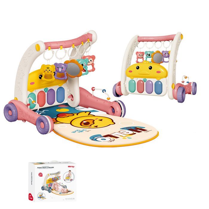 Andador para bebés, alfombra de juegos, mesa de actividades y andador con luces y música, educación infantil.