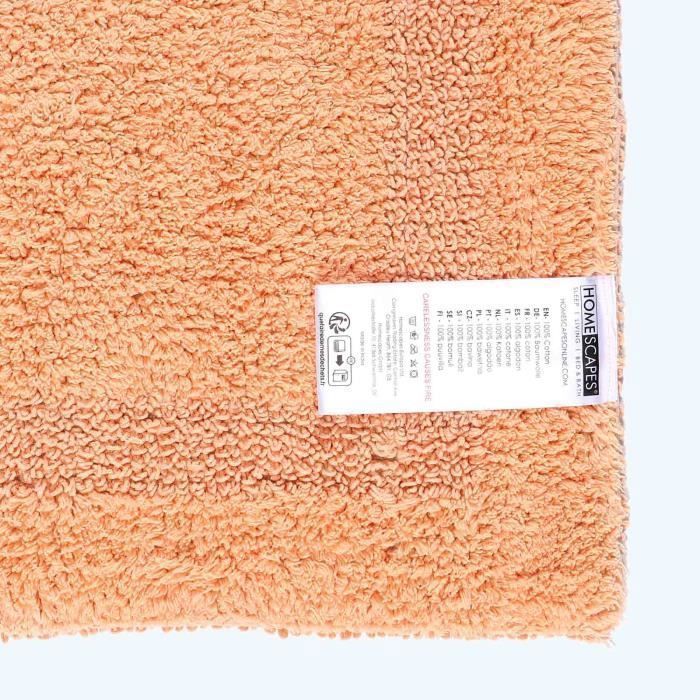 Cotton bath mat, 50 x 80 cm - Peach