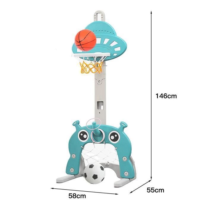 3-in-1 Basketball Hoop - JEOBEST - 58*55*146cm - Adjustable - Non-toxic - Unisex