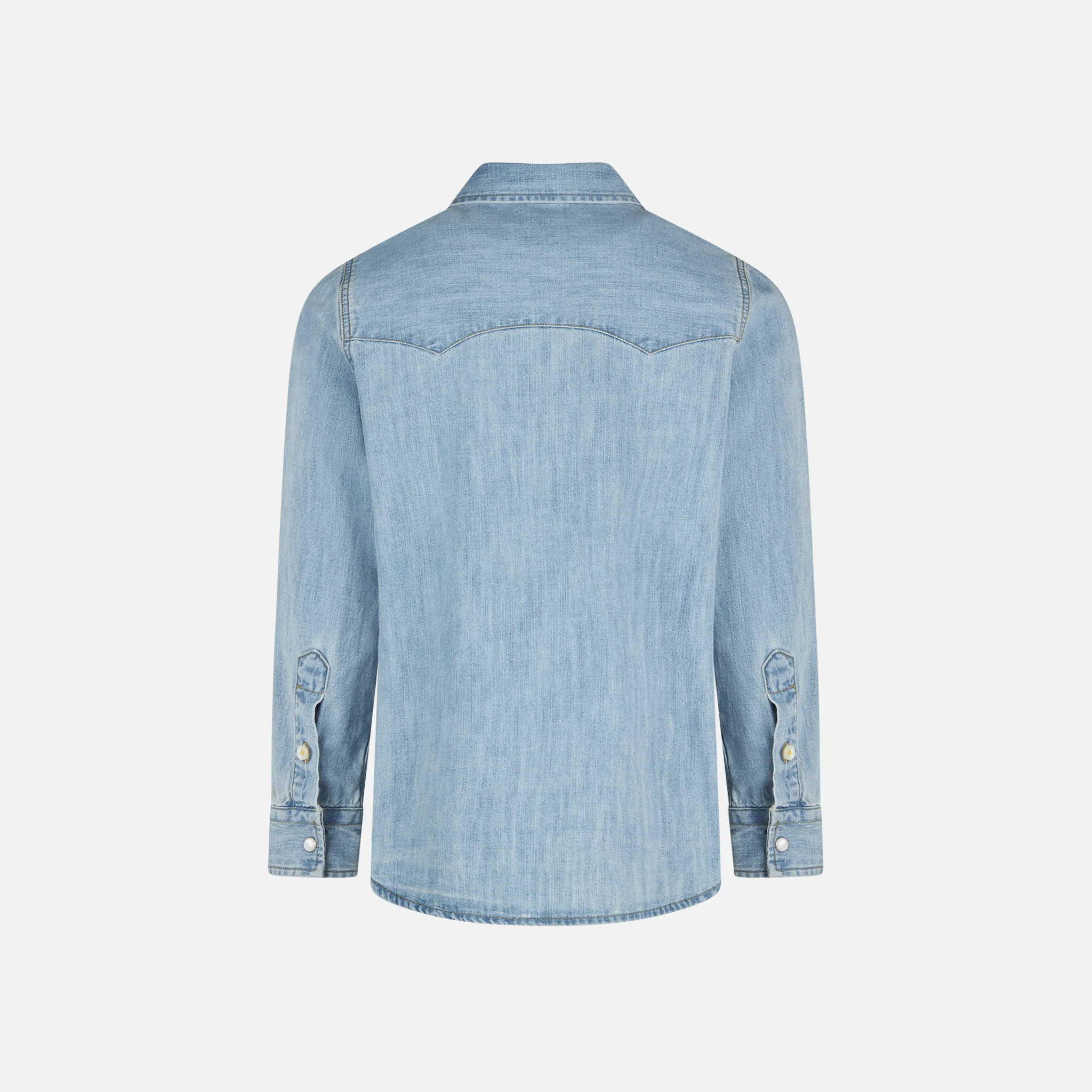 Camisa infantil de linho e jeans