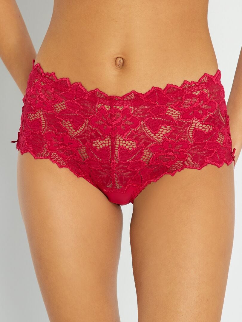 Cuecas de renda 'Sans Complexe' - BEGE