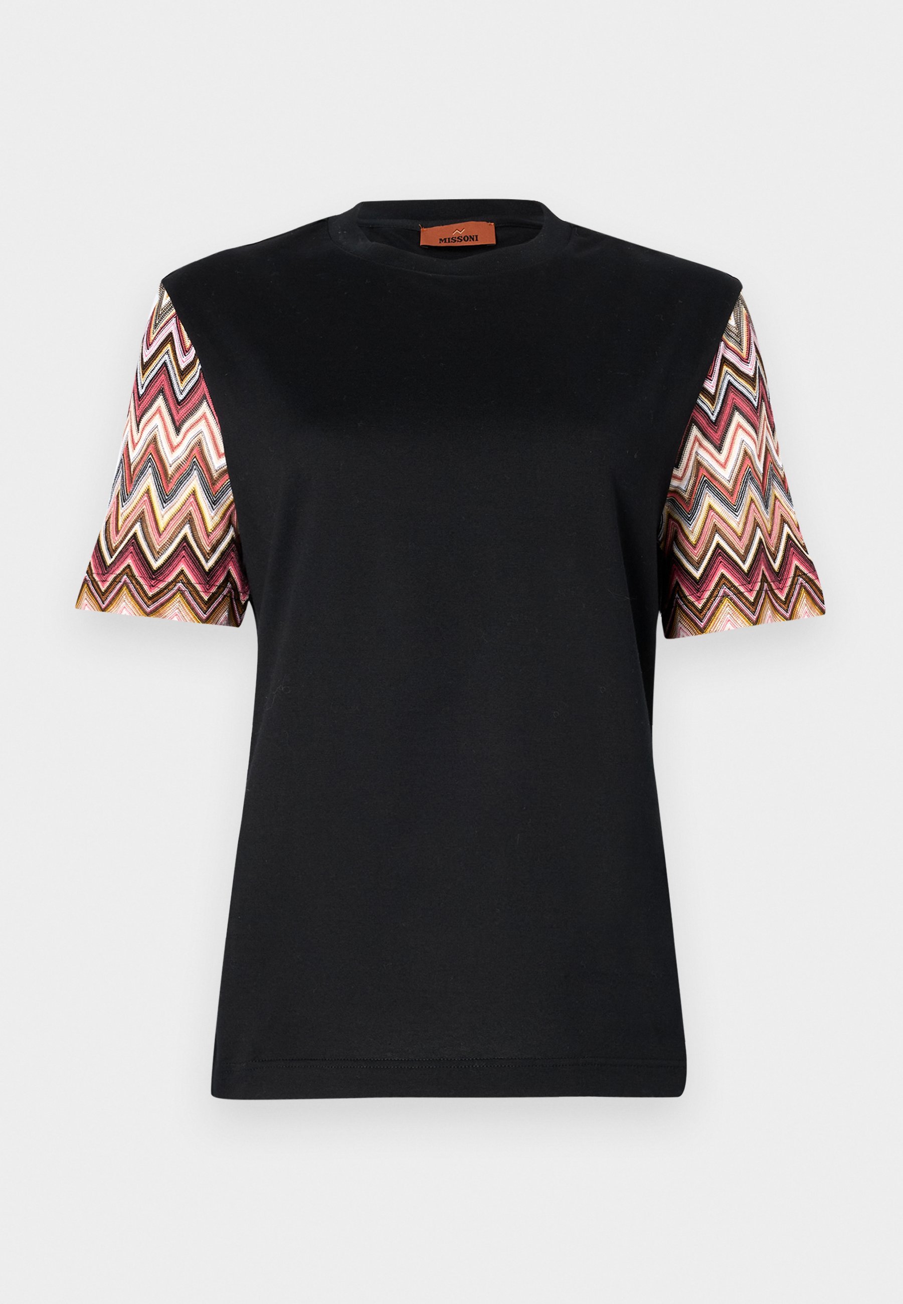 Missoni Kurzarm-T-Shirt mit Print – schwarz/rot/rosa