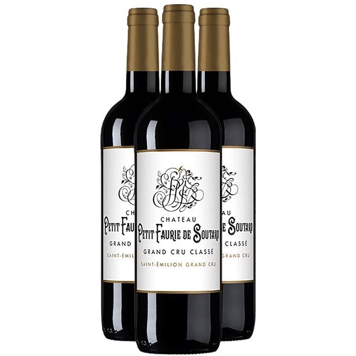 Château Petit Faurie de Soutard Saint-Emilion Grand Cru 2018 - Vin Rouge de Bordeaux (3x75cl)