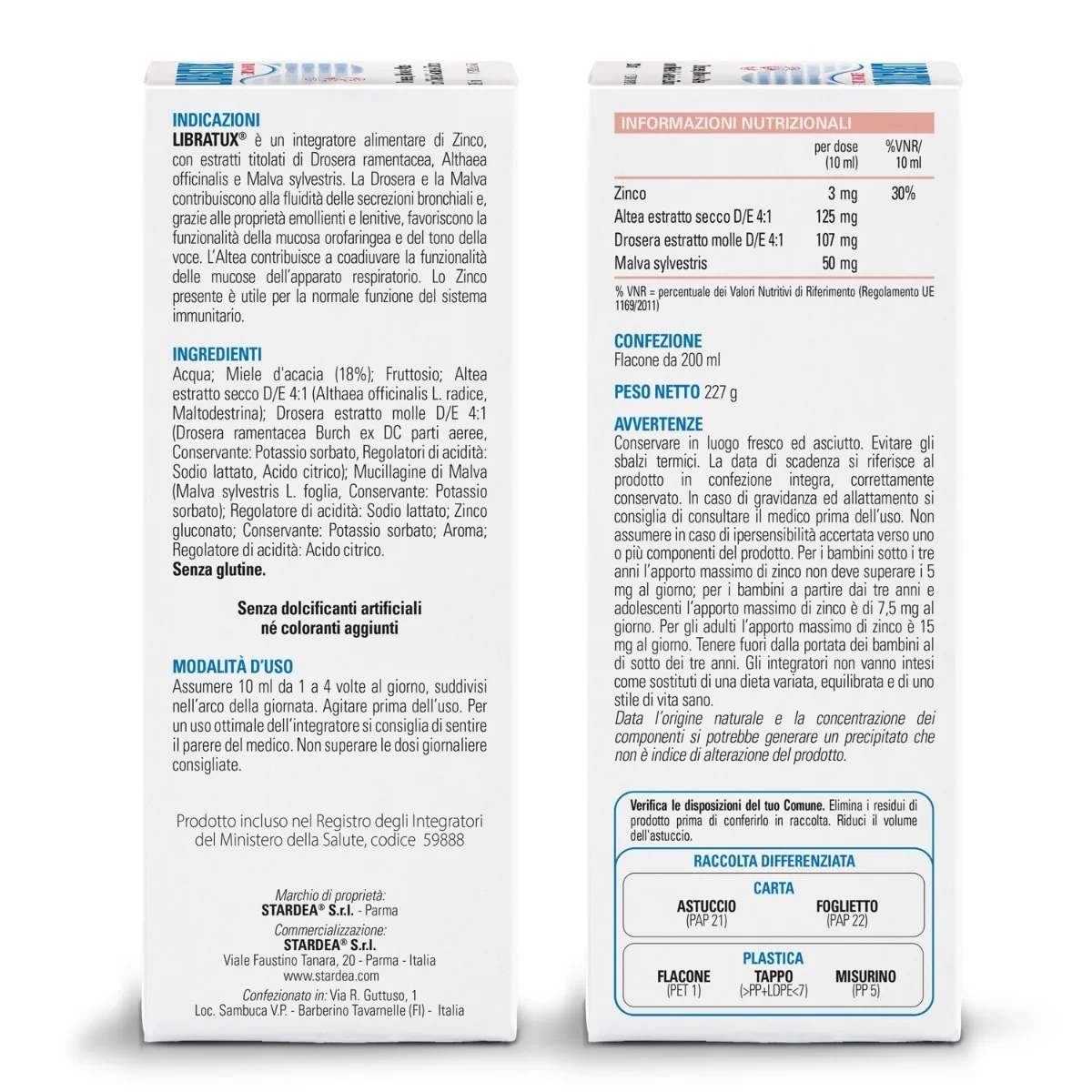 STARDEA Libratux voedingssupplement 200 ml Orofaryngeaal slijmvlies