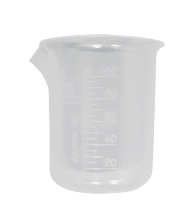 Bécher gradué 100 ml en plastique
