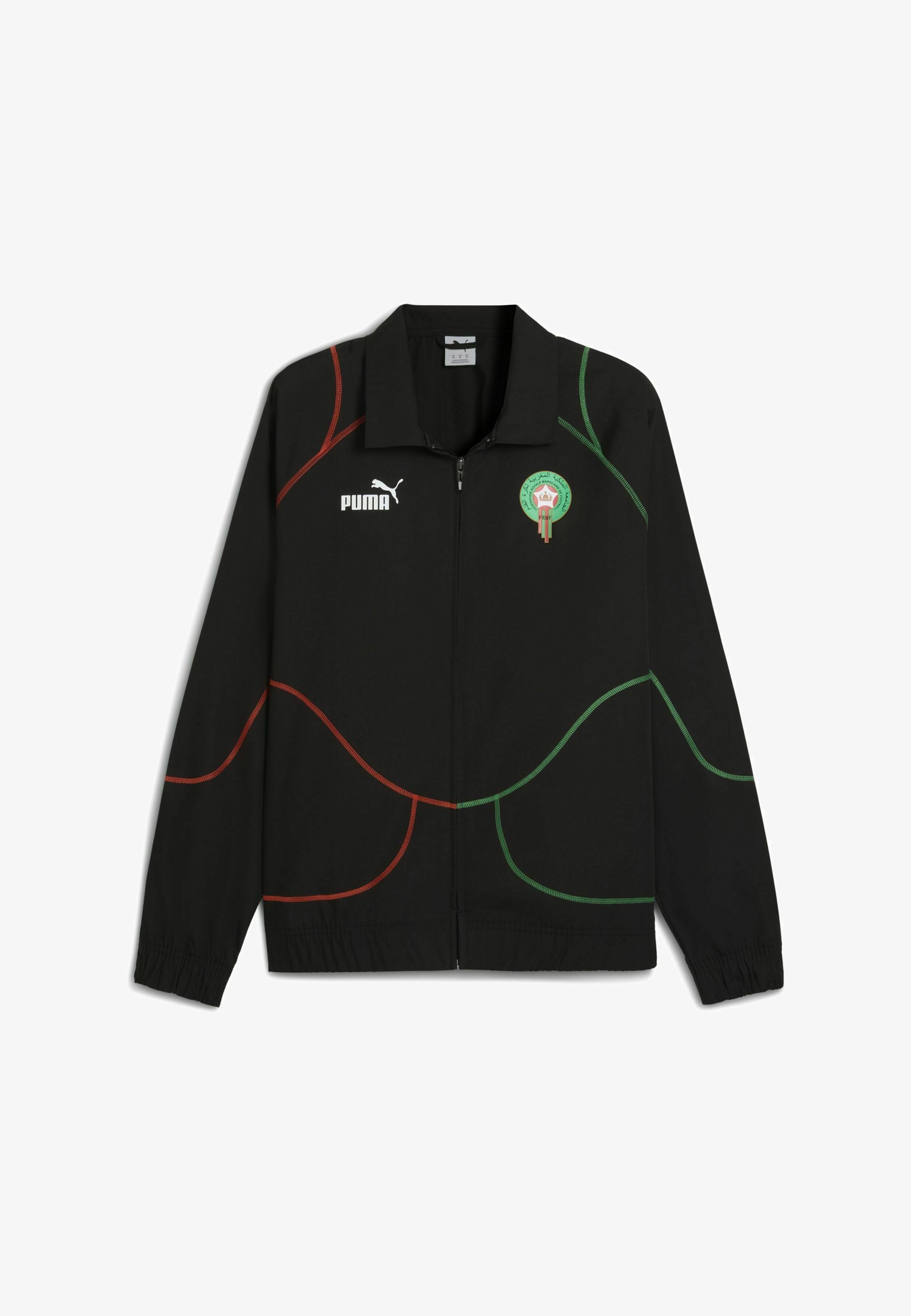 Puma MAROKKO - Kleding van het nationale team - zwart rood archiefgroen