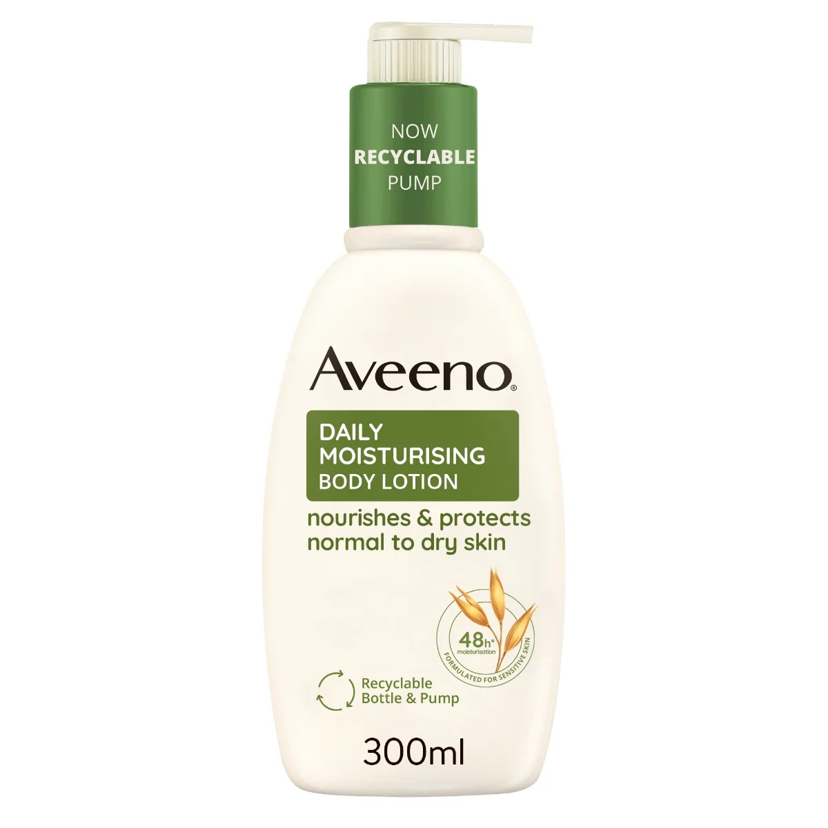 Aveeno Creme Hidratante Diário Sem Perfume 300 ml Pele Seca e Sensível