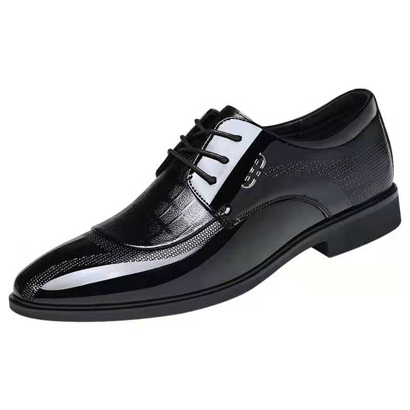 Sapatos sociais masculinos de couro, estilo clássico, para negócios, novos modelos para ternos masculinos, sapatos sociais masculinos estilo Oxford, tamanhos 38 a 45.