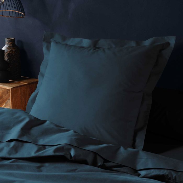 Federa quadrata 63x63 cm - 100% cotone - Blu