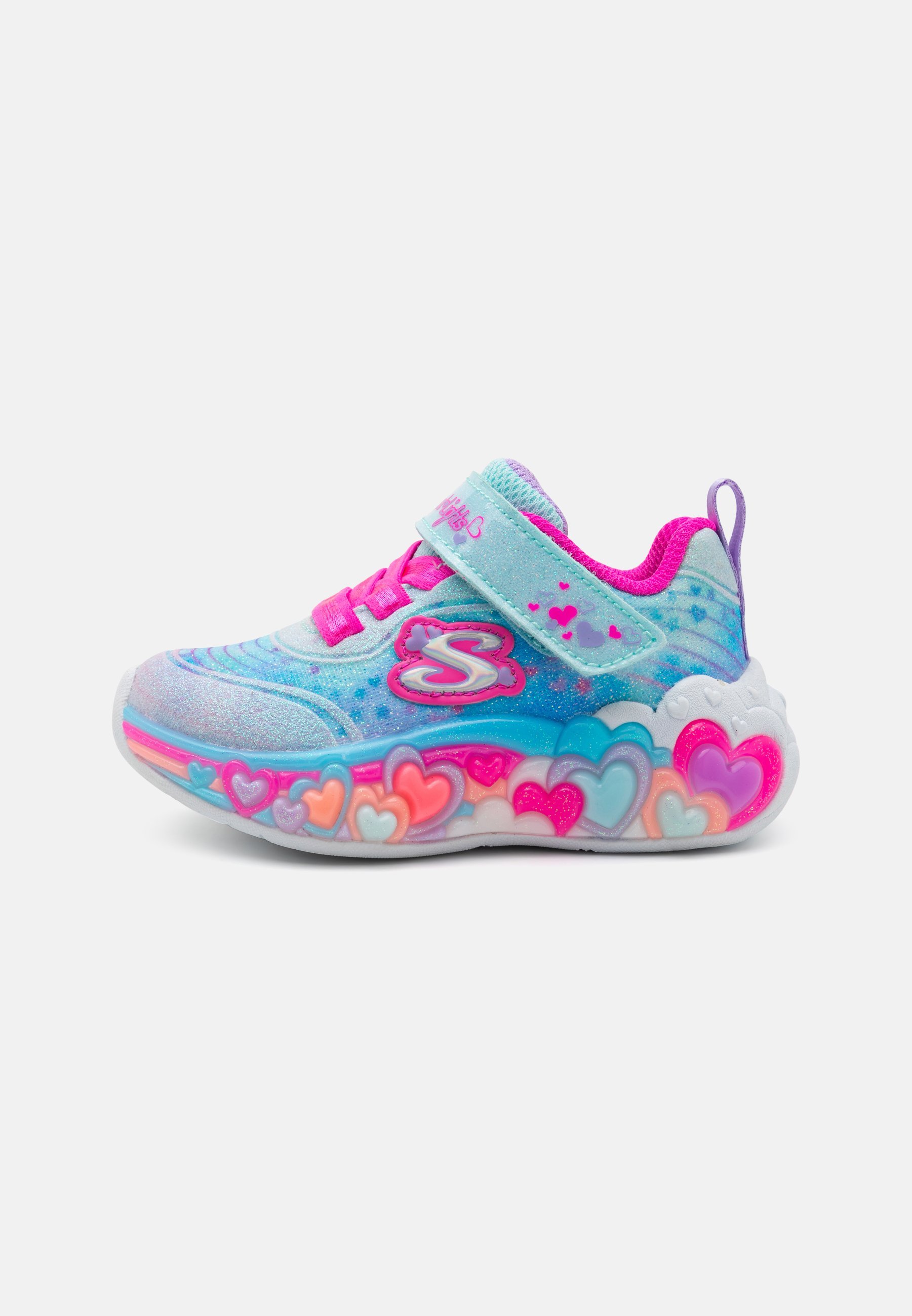 Skechers ETERNAL HEART LIGHTS – Sneaker – hellblau glitzernd/mehrfarbig