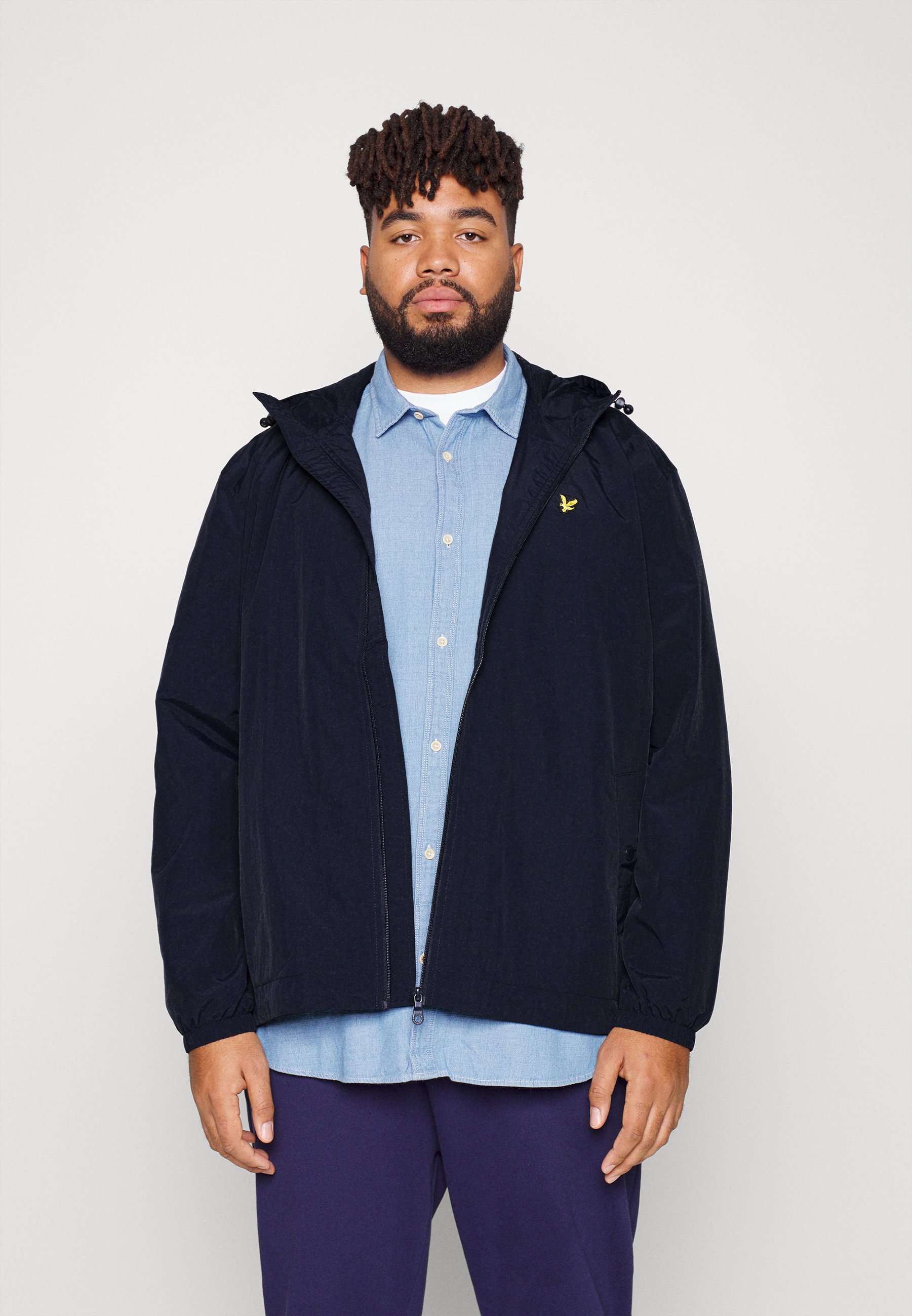 Lyle & Scott Kapuzenjacke mit Reißverschluss - Sommerjacke - Dunkelblau