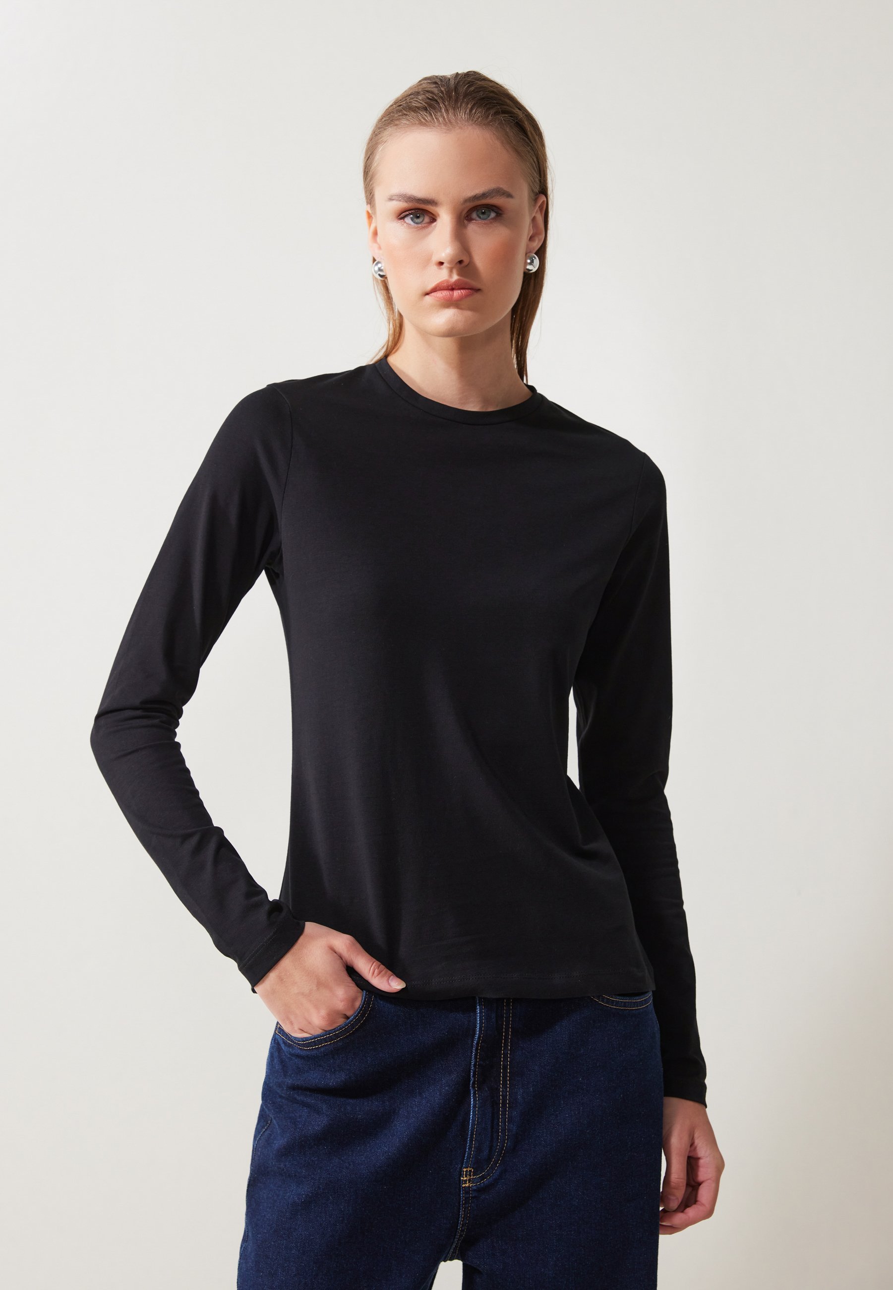 Anna Field 2-pack - Top met lange mouwen - wit/zwart