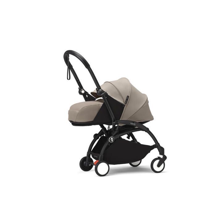 STOKKE - Yoyo 3-Pack Stroller 0 and 6, Taupe, Black Frame