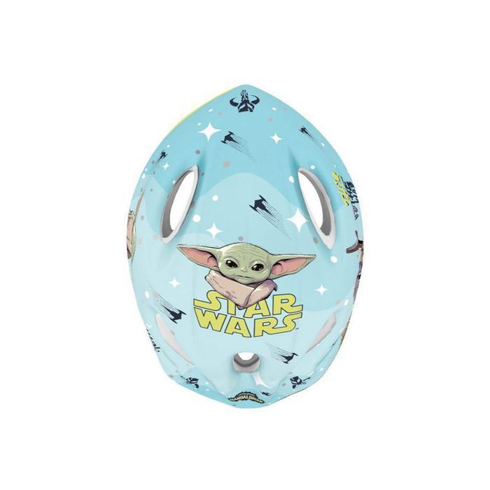 STAR WARS Mandalorian Casque de vélo sécurisé pour garçon, réglable 52-56 cm