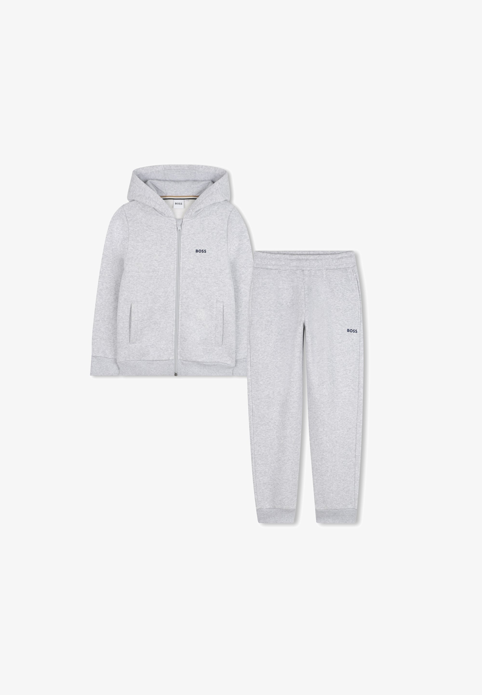 BOSS Kidswear JUNIOR CARDIGAN BROEK - Trainingspak - chine grijs