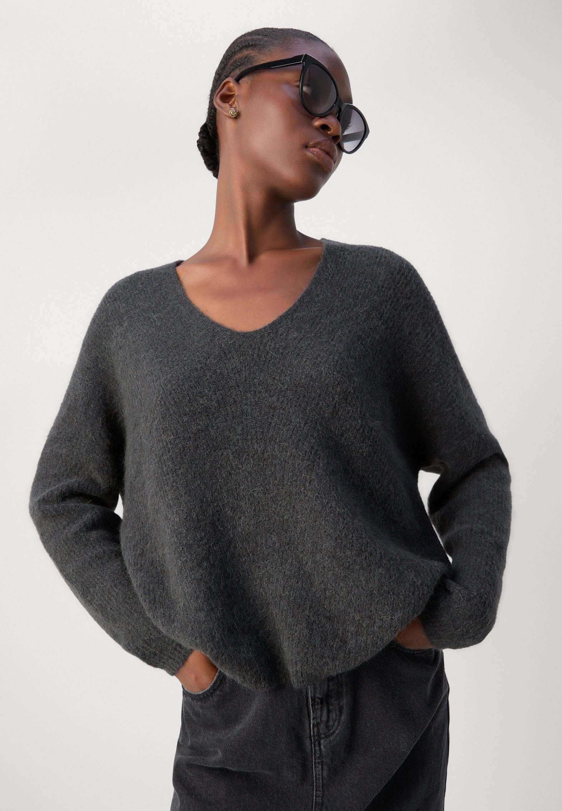 Mos Mosh THORA V-NECK - Gilet - phantom