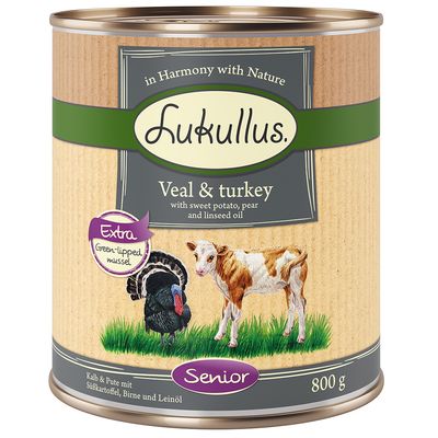 Lukullus Senior Veau et Dinde - Sans céréales