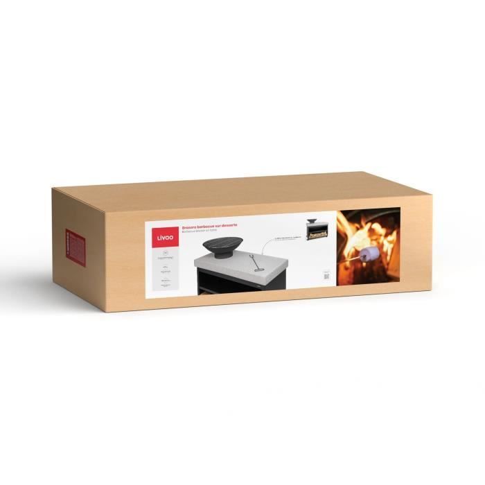 Braciere per barbecue su carrello di servizio - LIVOO - DOC329 -