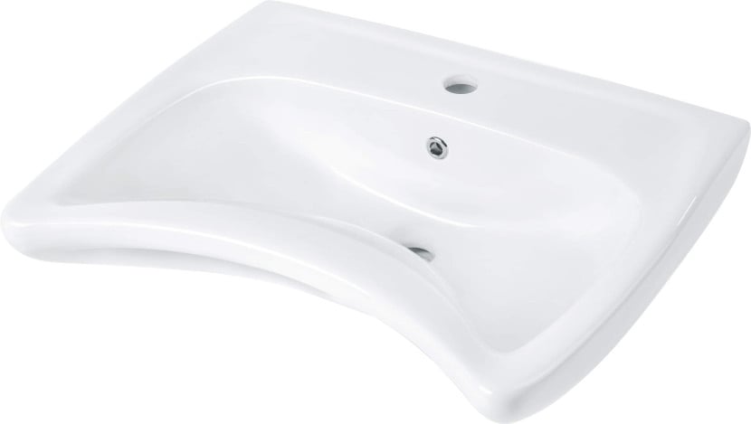 DEANTE Umywalka ceramiczna ścienna z miejscem na baterię