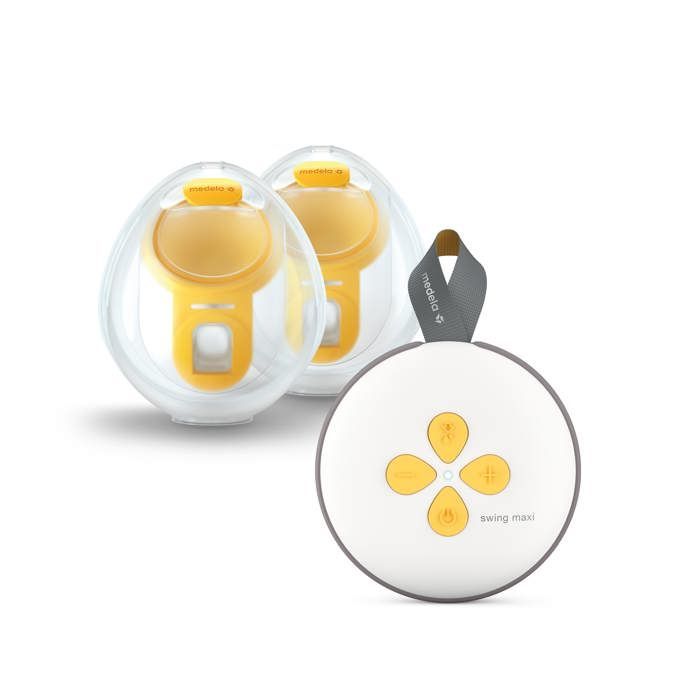 Swing Maxi™ - Tire-lait Électrique Double Hands-free - Compact, Mains Libres, Léger, Ultra-Confortable, Connecté à l’Appli Medela