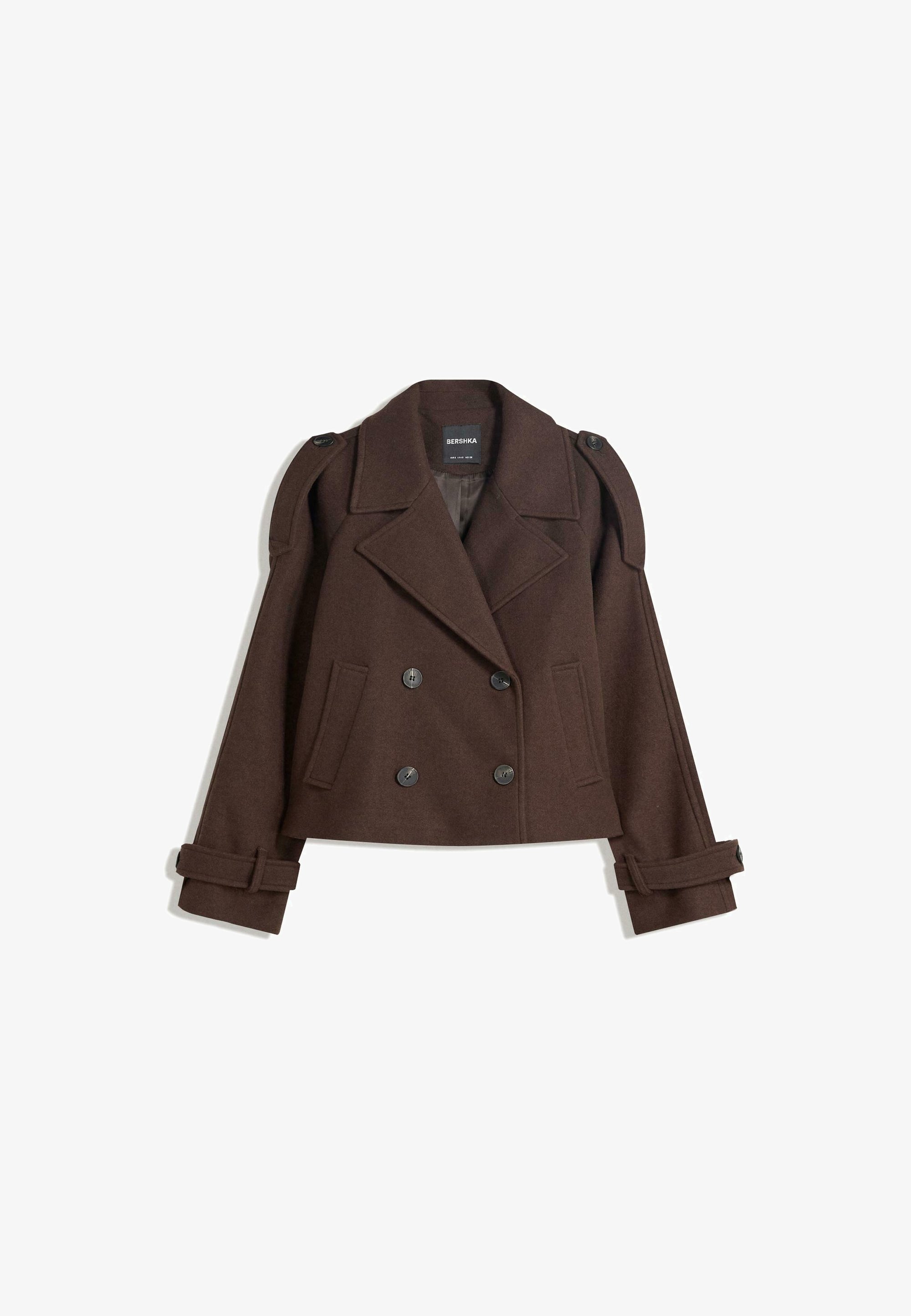 Bershka SOFT JACKET - Zomerjas - bruin