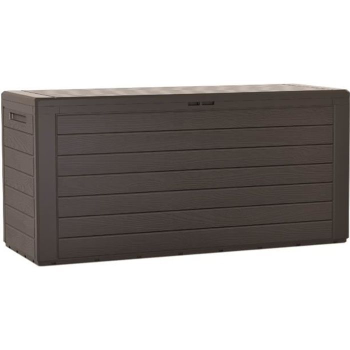 Prosperplast Boîte de jardin verrouillable umbra 280L Woodebox