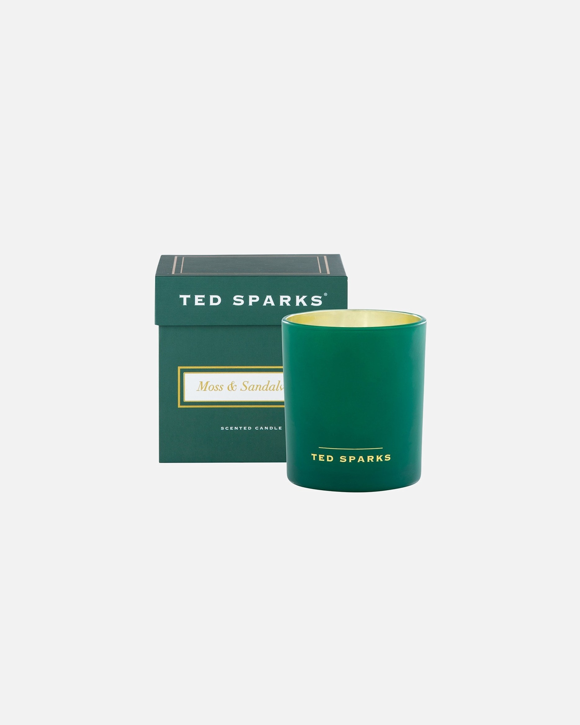 Vonná sviečka Ted Sparks s príchuťou machu a santalu, 660 g