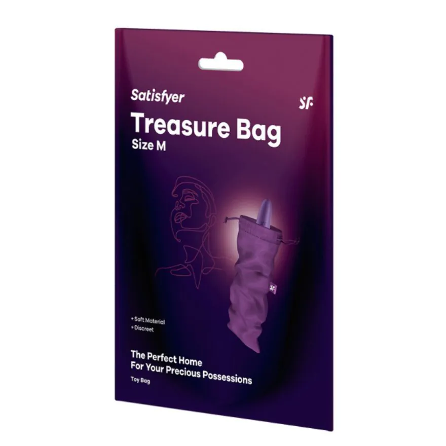 Satisfyer Treasure Bag M violet torba do przechowywania gadżetów erotycznych