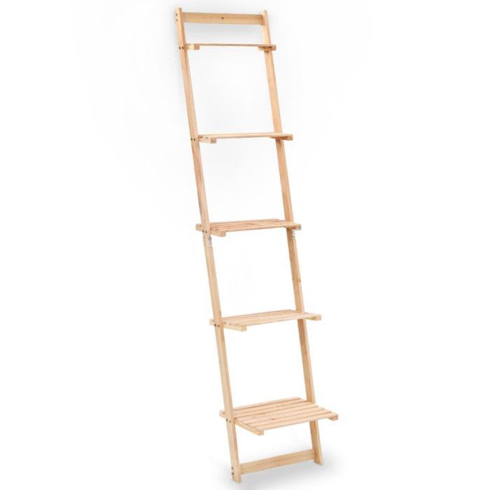 vidaXL Étagère murale échelle Bois de cèdre 41,5 x 30 x 176 cm
