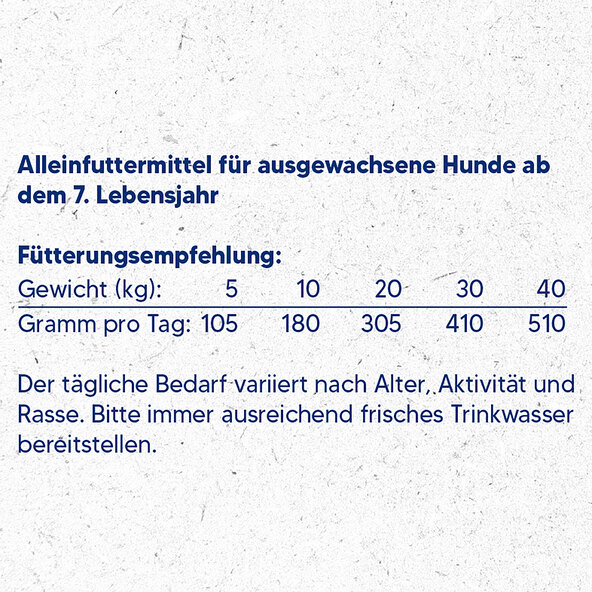 M!eat tørrfôr til eldre hunder, 5 x 1,5 kg