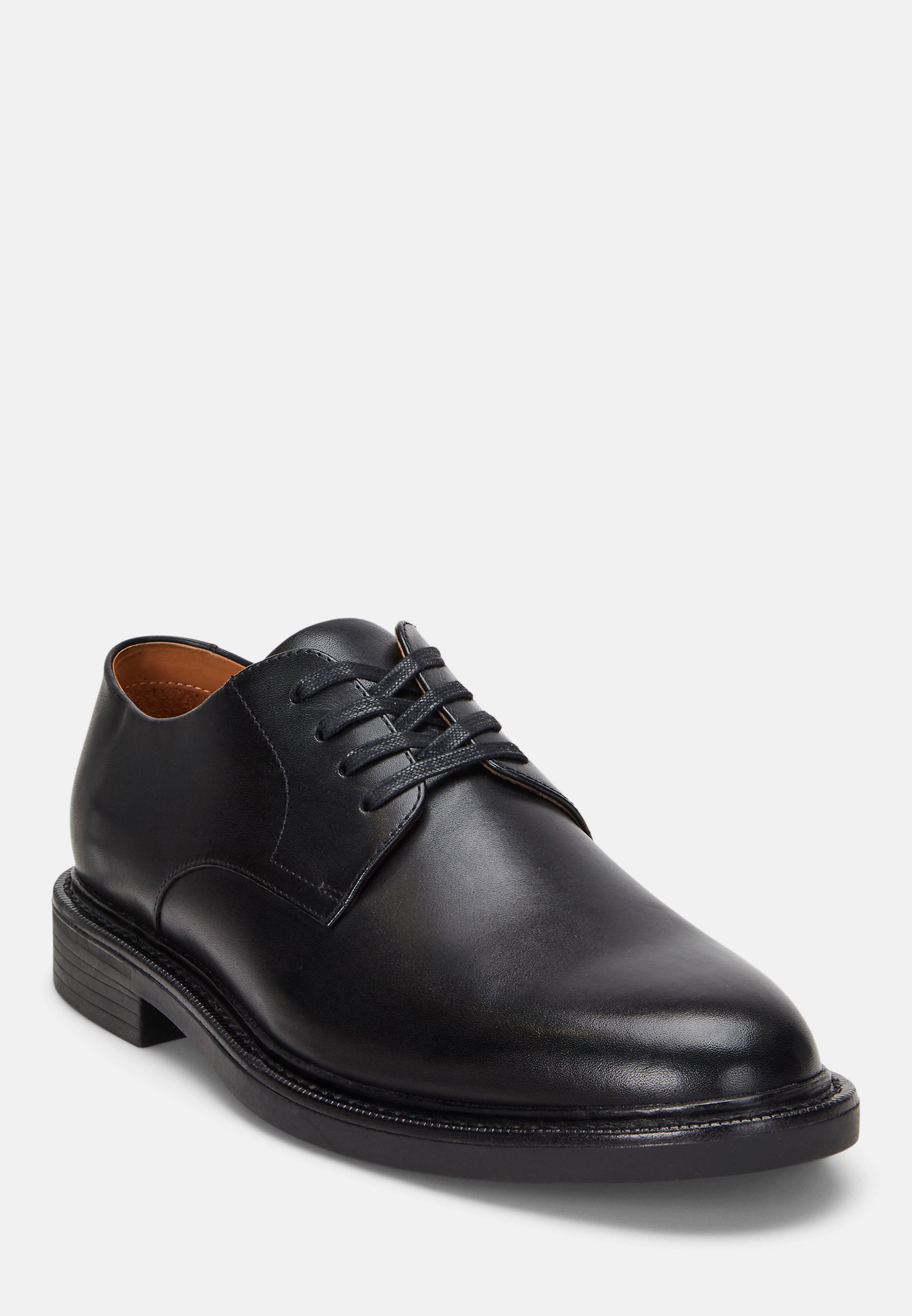 Polo Ralph Lauren ASHER BURNISHED LEATHER DERBY SHOE - Pensko - blackPolo Ralph Lauren