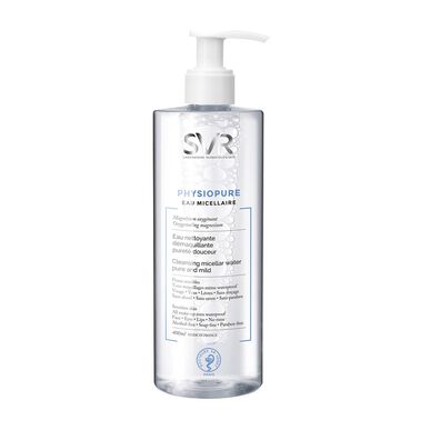 SVR Physiopure Misellivesi herkälle iholle, Hellävarainen puhdistava misellivesi, 400 ml