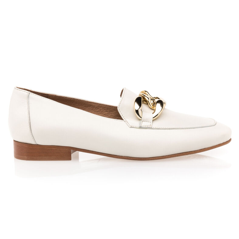 Mocasines/zapatos náuticos beige para mujer