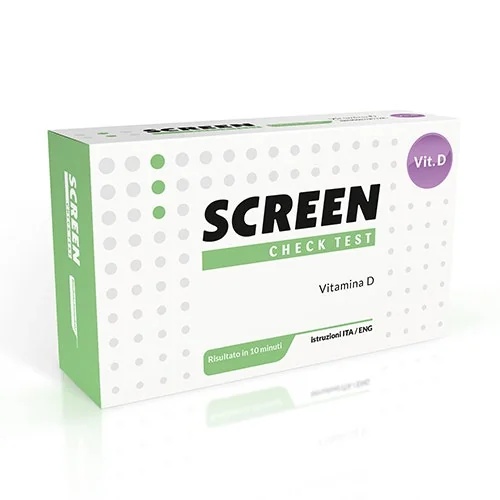 Teste rápido de 25-hidroxivitamina D da SCREEN ITALIA, coleta de amostra na ponta do dedo, 1 unidade.